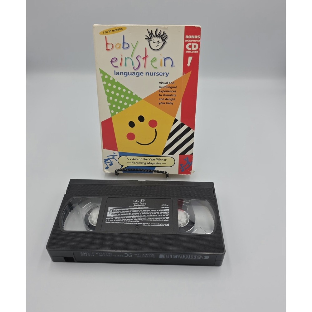 Baby‎ Einstein Language Nursery VHS Ages 1-18 Months Disney Educational